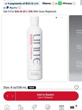 Unite Hair Boosta Volumizing Conditioner for Fine Hair